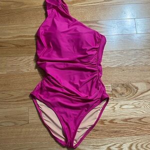 One Shoulder J Crew Swim Size 10